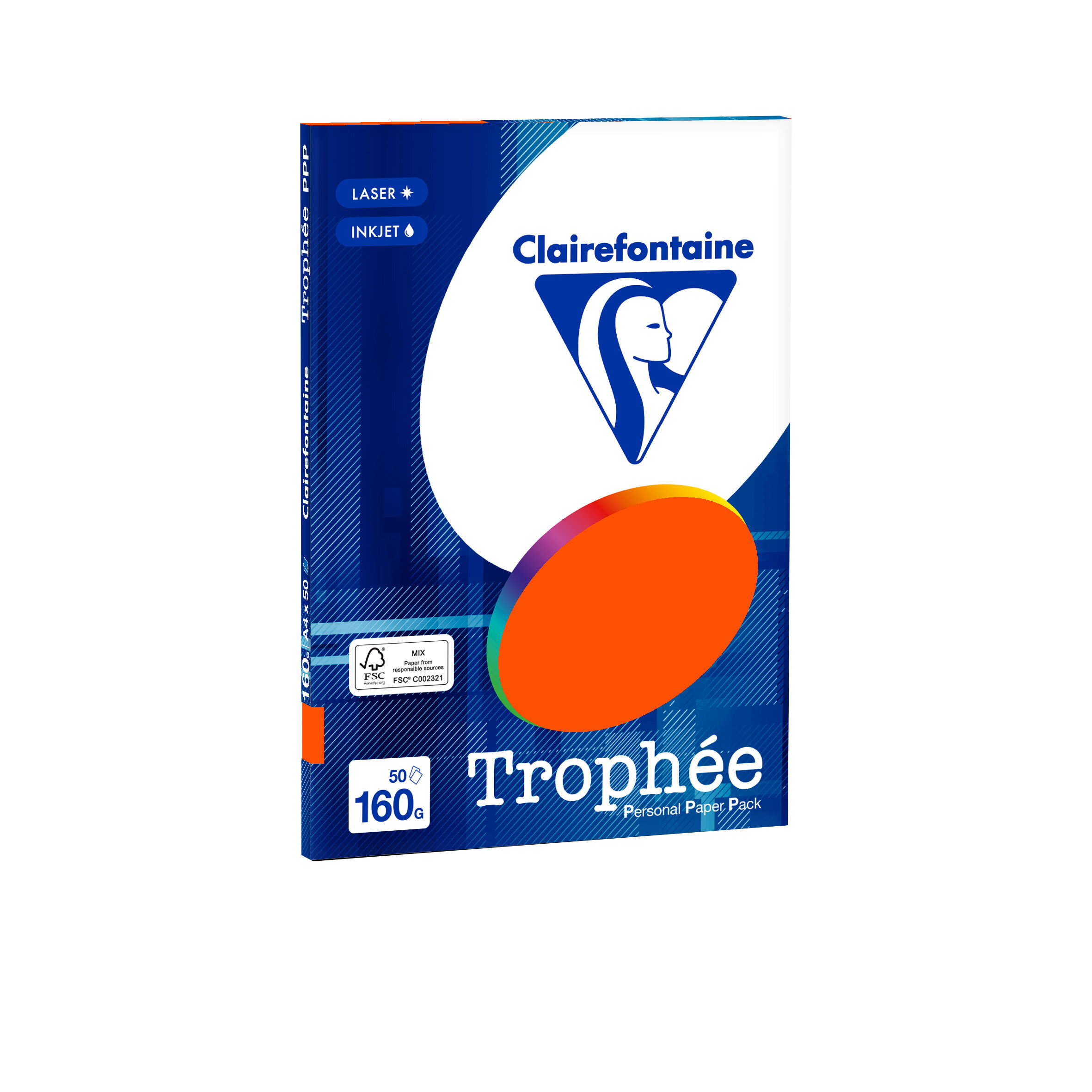 TROPHEE A4 160G KARDINAALROOD 50V 4163C
